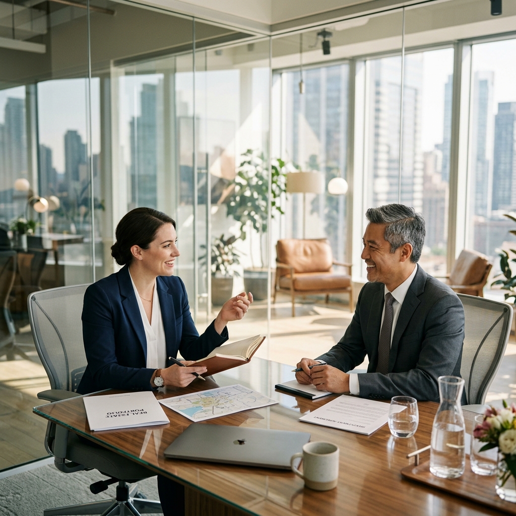 Modern office meeting